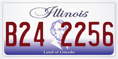IL license plate B242256