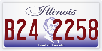 IL license plate B242258