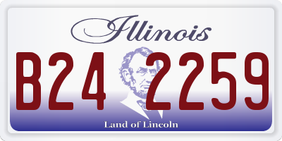 IL license plate B242259