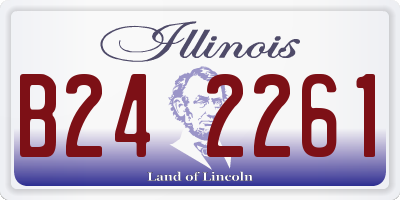 IL license plate B242261