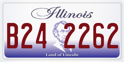 IL license plate B242262