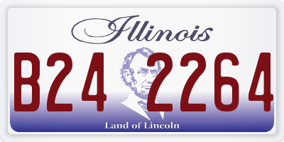 IL license plate B242264