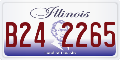 IL license plate B242265