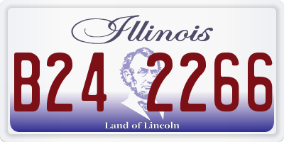 IL license plate B242266