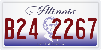 IL license plate B242267
