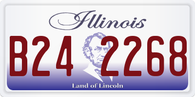 IL license plate B242268