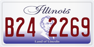 IL license plate B242269