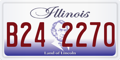 IL license plate B242270