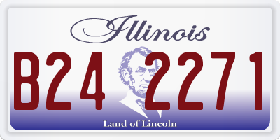 IL license plate B242271
