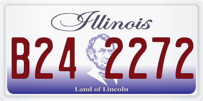 IL license plate B242272