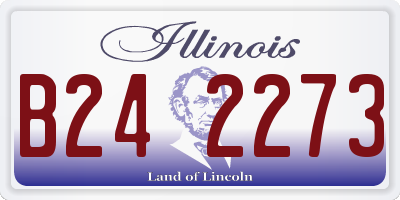 IL license plate B242273