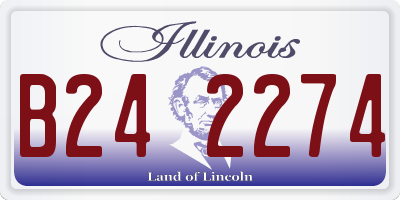 IL license plate B242274