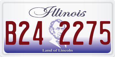 IL license plate B242275