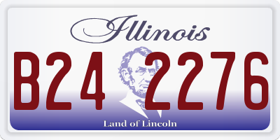 IL license plate B242276
