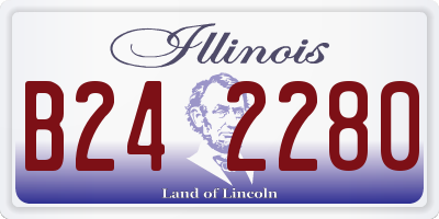 IL license plate B242280