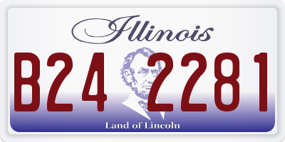 IL license plate B242281