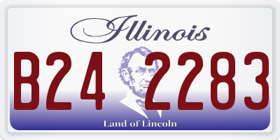 IL license plate B242283