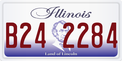 IL license plate B242284