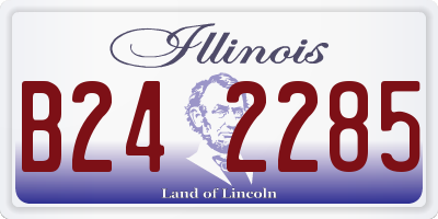 IL license plate B242285