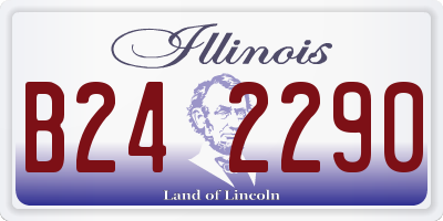 IL license plate B242290