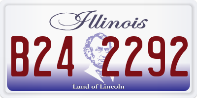 IL license plate B242292