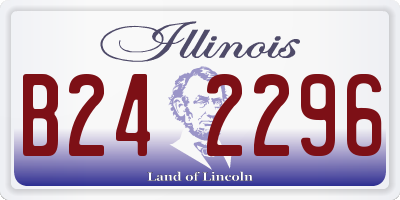 IL license plate B242296