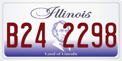 IL license plate B242298