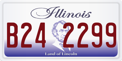 IL license plate B242299