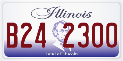 IL license plate B242300