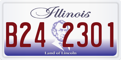IL license plate B242301