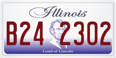 IL license plate B242302