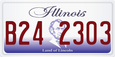 IL license plate B242303