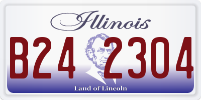 IL license plate B242304