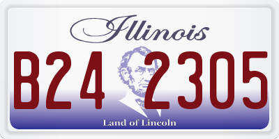 IL license plate B242305