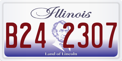 IL license plate B242307