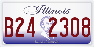 IL license plate B242308