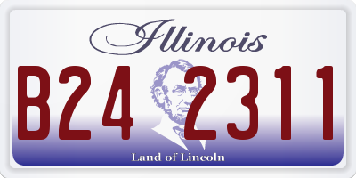 IL license plate B242311