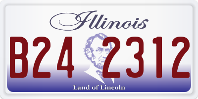 IL license plate B242312