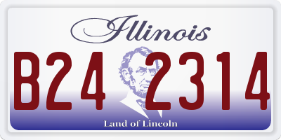 IL license plate B242314