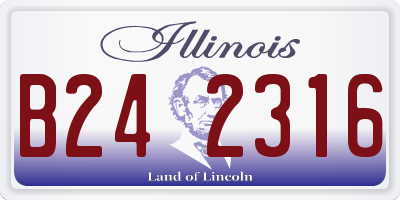IL license plate B242316