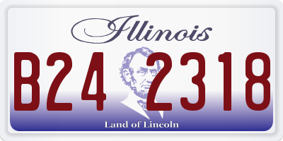 IL license plate B242318
