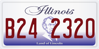 IL license plate B242320