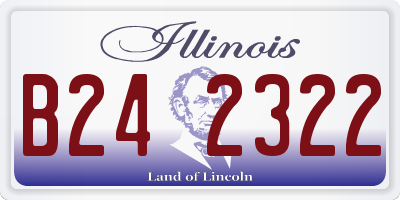 IL license plate B242322