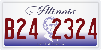 IL license plate B242324