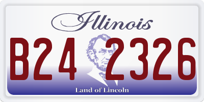 IL license plate B242326