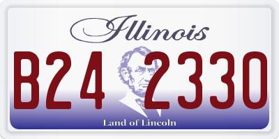 IL license plate B242330