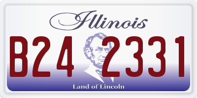 IL license plate B242331