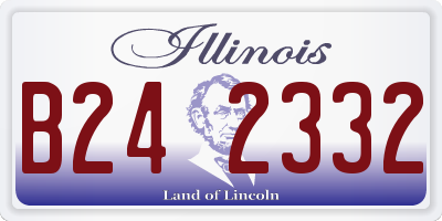 IL license plate B242332