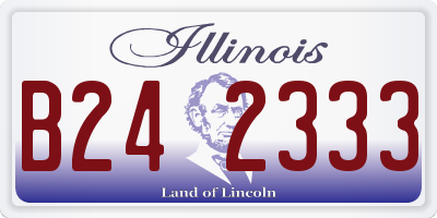 IL license plate B242333