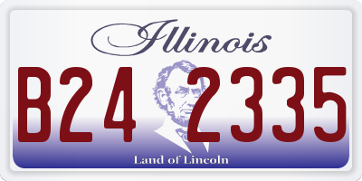 IL license plate B242335